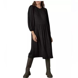 Velvet by Graham and Spencer NWOT Fleece cozy Midi Dress in Oatmeal XL Retail298